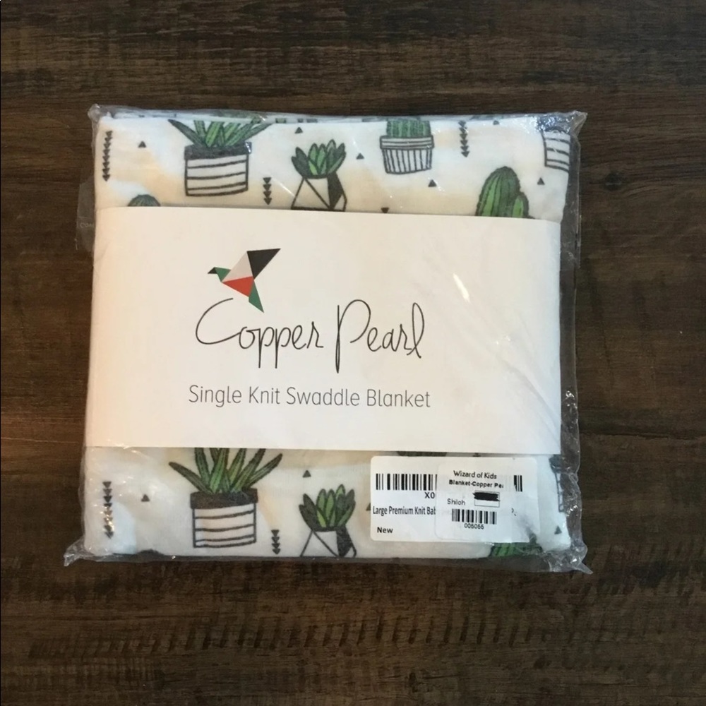 Copper pearl swaddle blanket